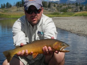 The native Yellowstone cutthroat is the crown jewel of trout in the nation’s first national park. PHOTO COURTESY OF DL SMITH ROD COMPANY