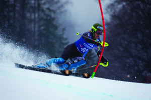 Resi rips it in her father’s hometown of Lienz, Austria. PHOTO BY KEVIN PRITCHARD