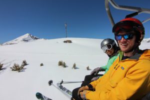 You never know what interesting people you’ll meet while skiing, until you spark some dialog. PHOTO COURTESY OF LOVE STREET MEDIA 